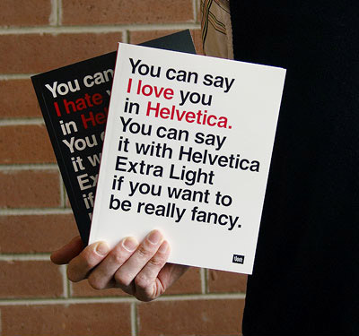 Helvetica notebook
