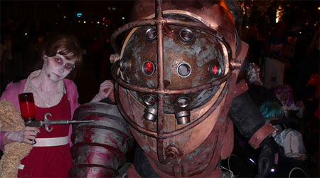 Awesome Big Daddy and Little Sister Halloween costumes
