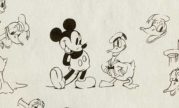 Mickey Mouse and Donald Duck model sheet
