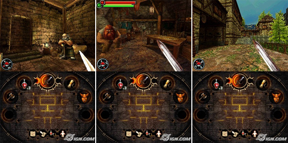 Fighting Fantasy: The Warlock of Firetop Mountain Nintendo DS screenshots
